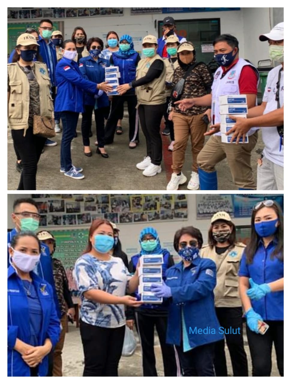 Demokrat Manado Bentengi Puskesmas Ranotana Weru Salurkan Alat Rapid Test